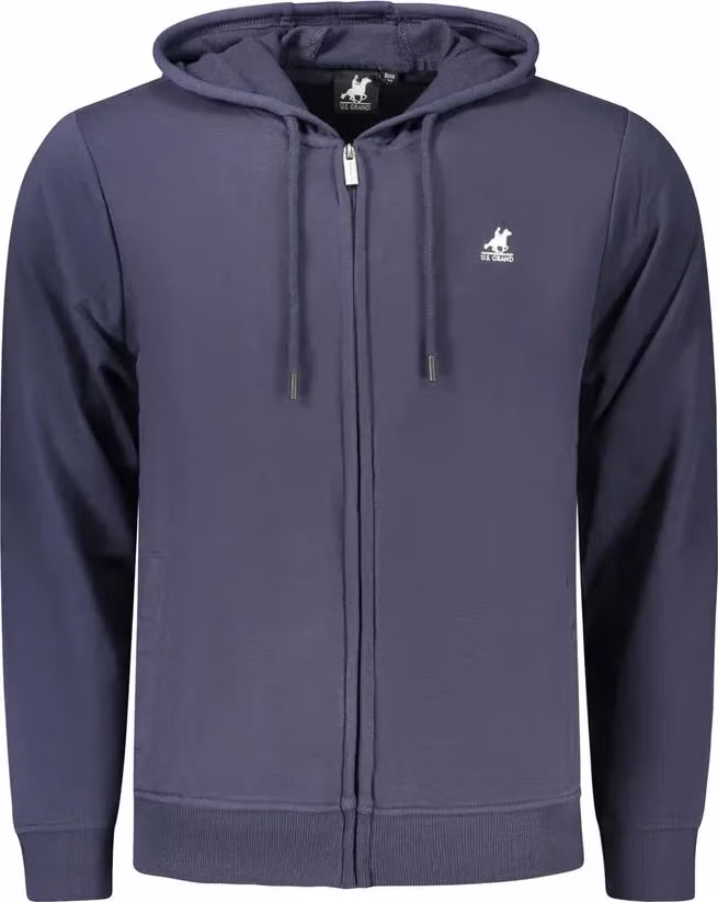 U.S. Grand Polo Blue Cotton Mens Hoodie