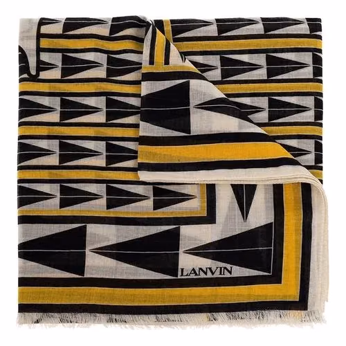 Lanvin Bicolor Wool Foulard