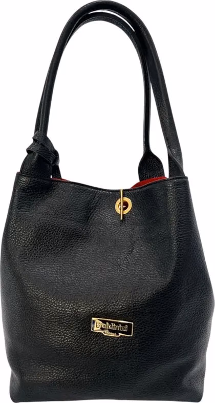 Baldinini Trend Black Cow Women Shoulder Bag