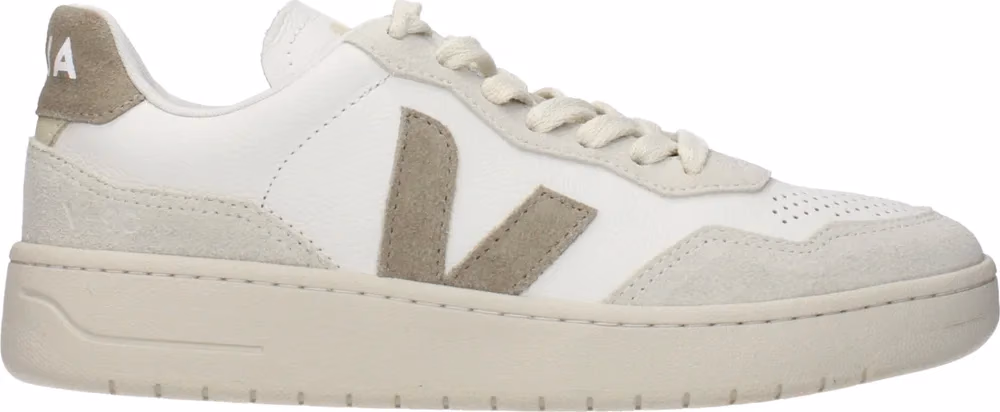 Veja White Leather Low Top Sneakers