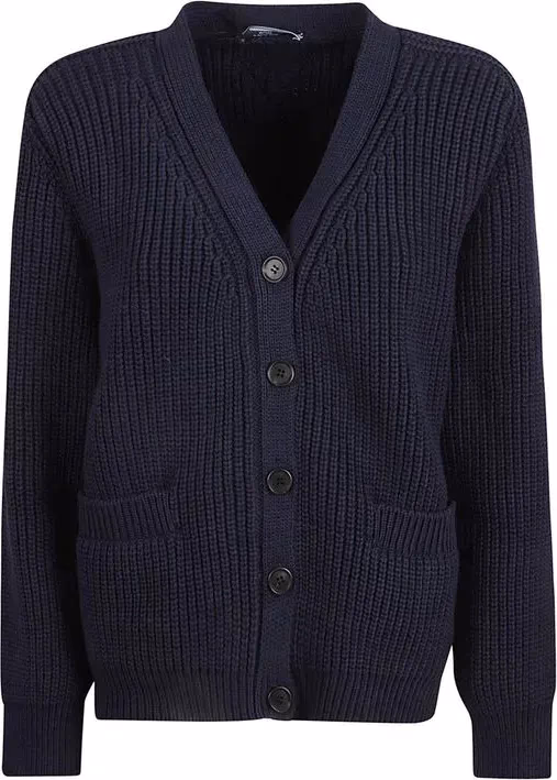 Prada Blue Cotton Cardigan