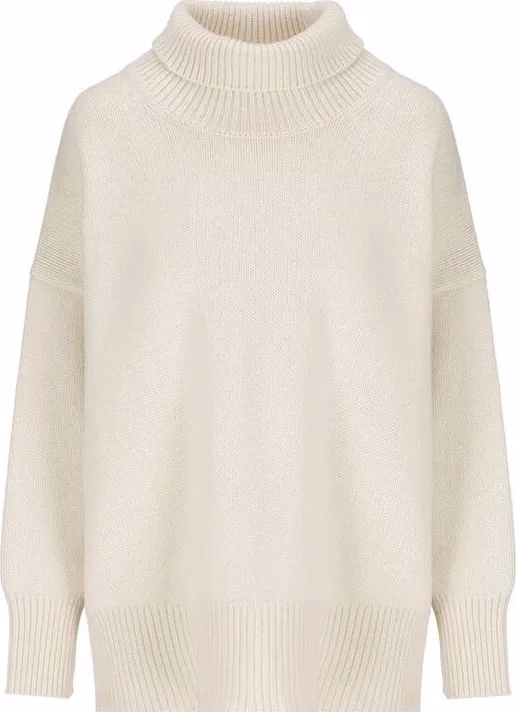 Chloé White Cashmere Turtleneck