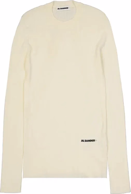 Jil Sander White Cotton Sweatshirt