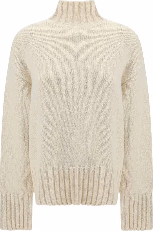Jil Sander White Silk Sweatshirt