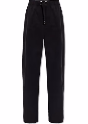 Black Cotton Casual Pants
