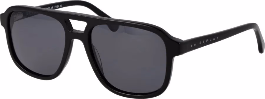Replay Black Acetate Sunglasses