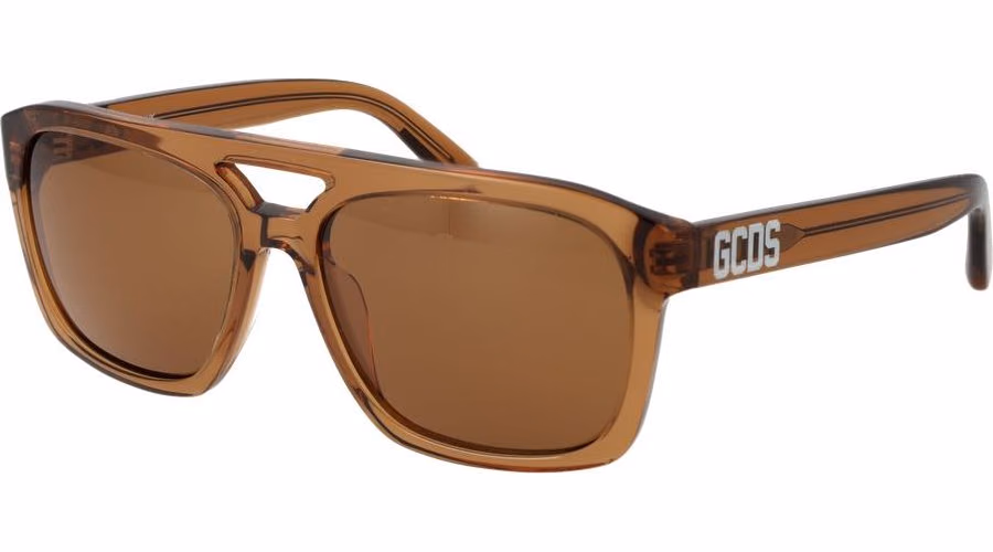 GCDS Brown Plastic Sunglasses