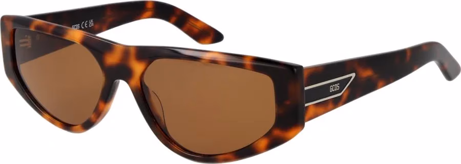 GCDS Brown Plastic Sunglasses