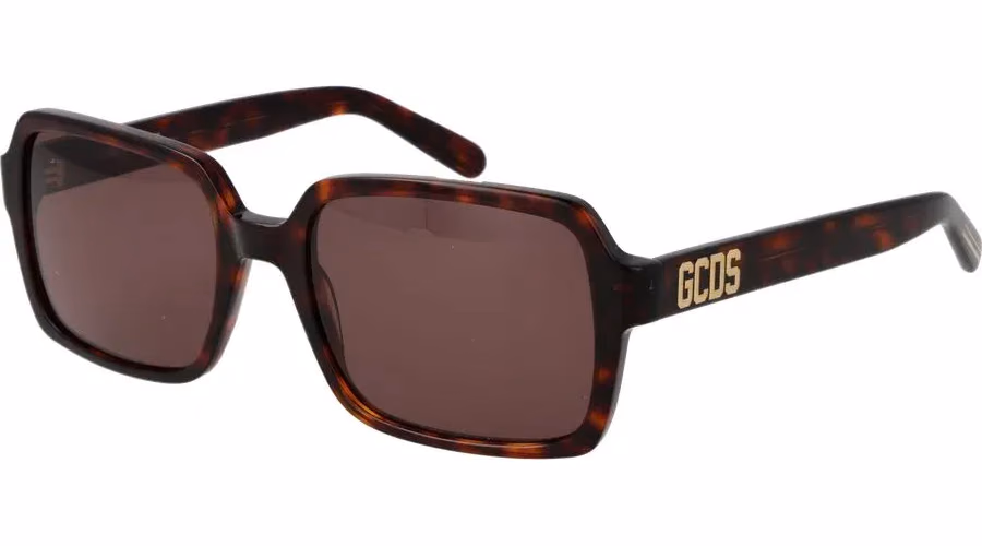 GCDS Brown Plastic Sunglasses