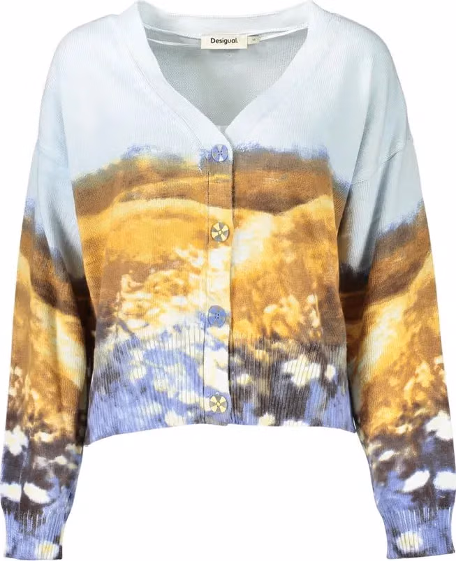 Desigual Azzurro Cotton Womens Sweater