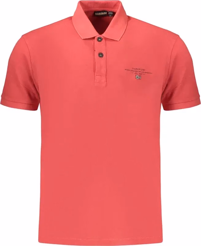 Napapijri Red Cotton Men's Polo Shirt