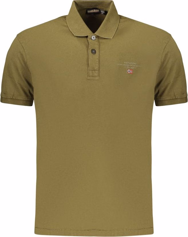 Napapijri Green Cotton Men's Polo Shirt