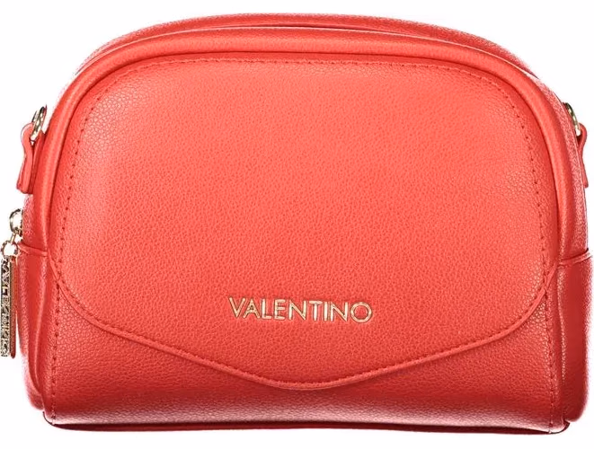 Mario Valentino Rosso Polyurethane Women's Bag with Adjustable Shoulder Strap