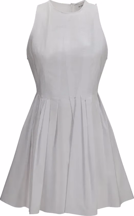 Max Mara White Cotton Casual Dress