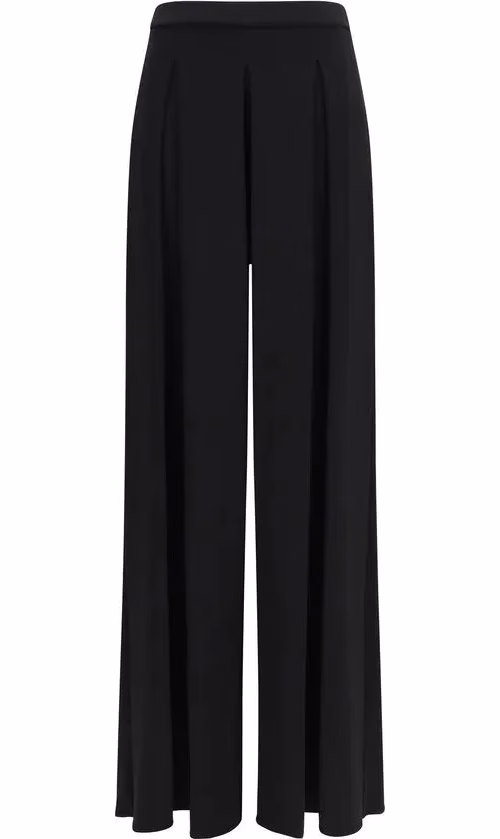 Max Mara Pure Black Viscose Casual Pants