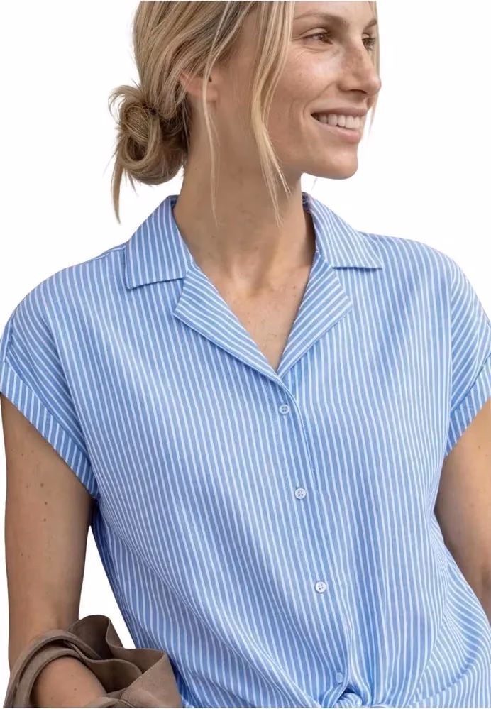 Street One Blue Cotton Shortsleeve Shirt