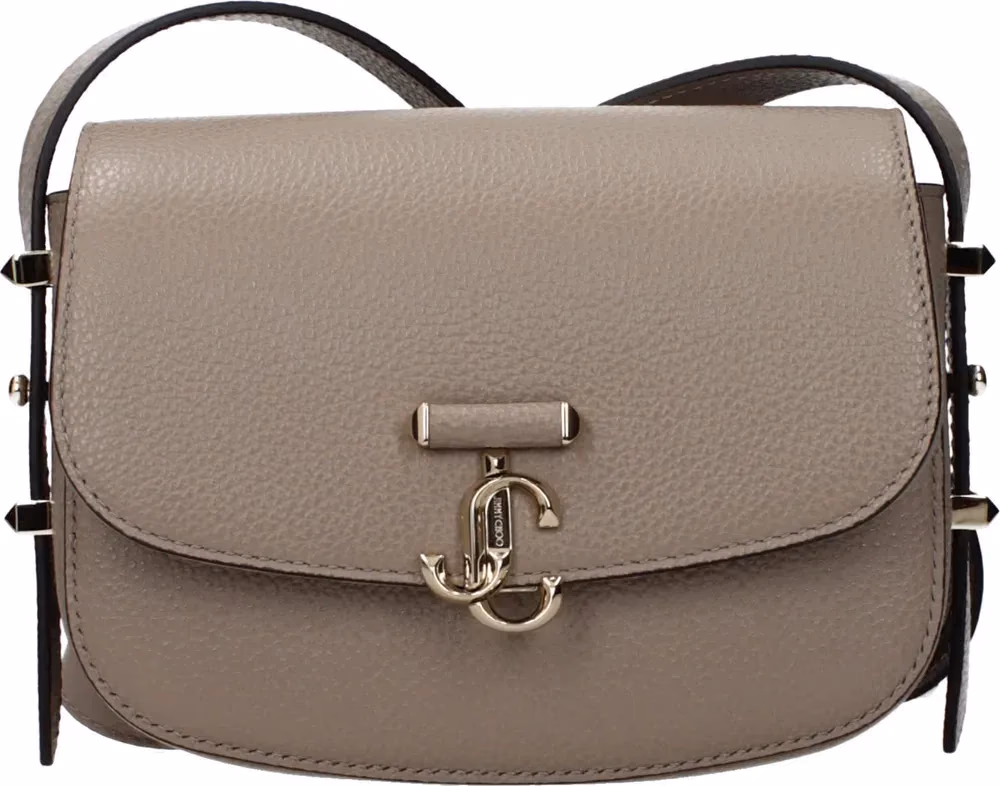 Jimmy Choo Gray Leather Crossbody Bag