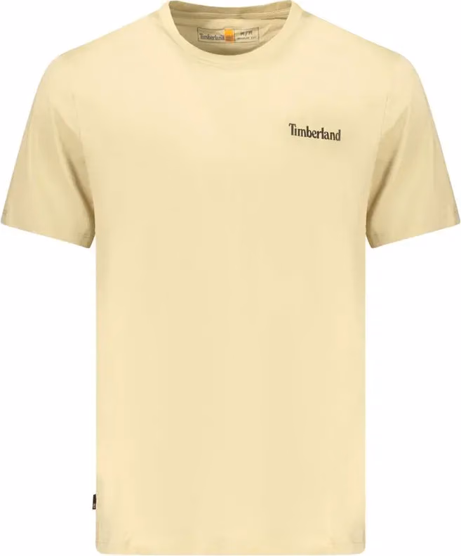 Timberland Beige Cotton Men's T-Shirt