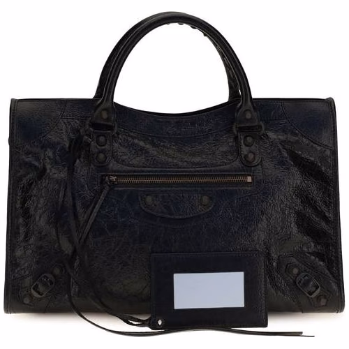 Balenciaga Black Lamb Ovis Aries Aries Handbag