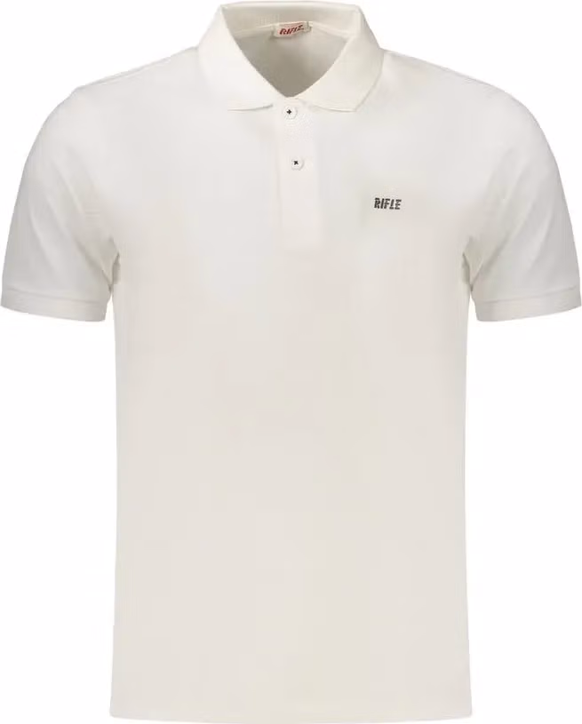 Rifle Bianco Cotton Men's Polo