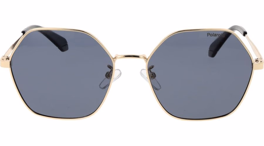 Polaroid Gold Metal Sunglasses