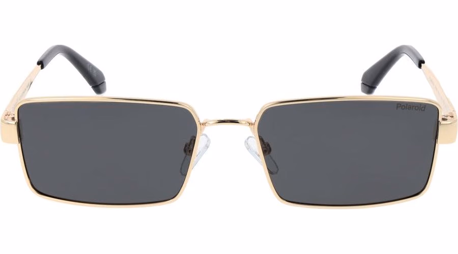 Polaroid Gold Metal Sunglasses