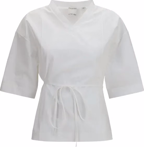 Calvin Klein White Cotton Shortsleeve Shirt