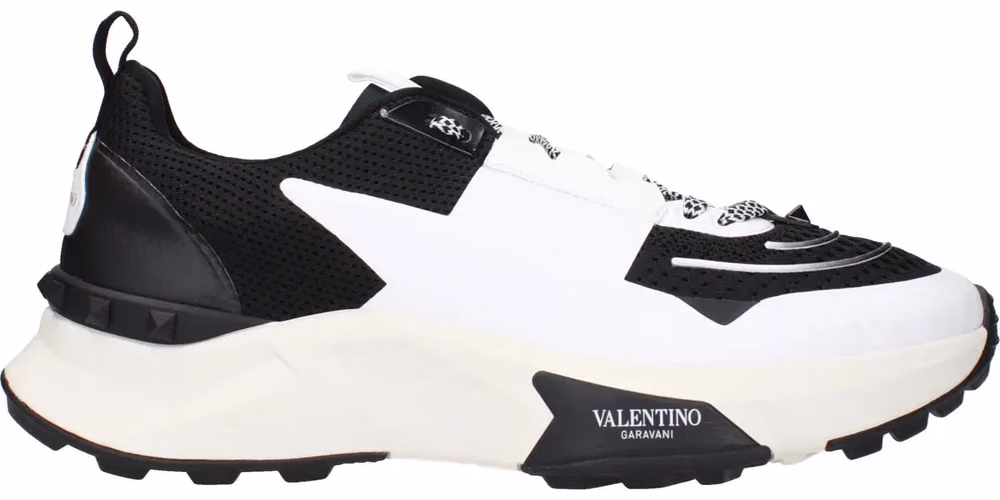 Valentino Garavani Black Fabric Athletic Sneakers