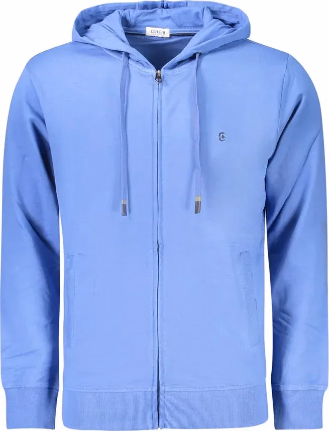 Coveri Moving Blue Cotton Men's Sweatshirt