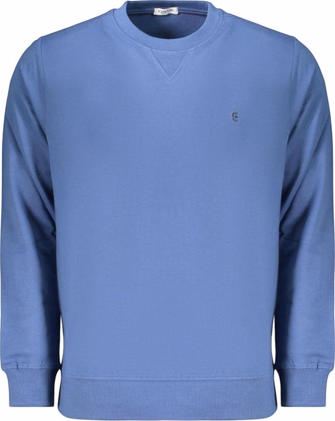 Coveri Moving Blue Cotton Men's Sweatshirt
