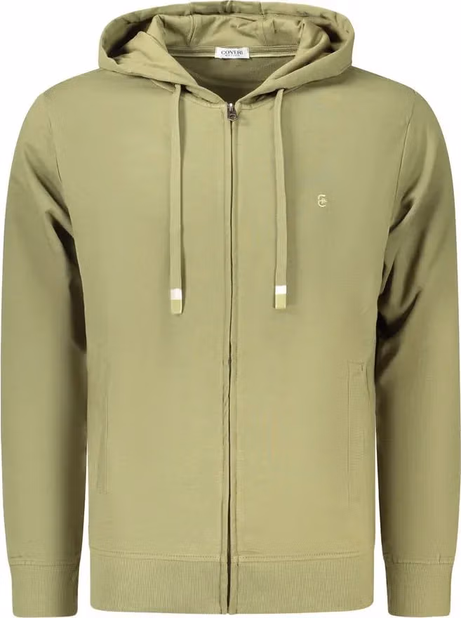 Coveri Moving Verde Cotton Men's Hoodie