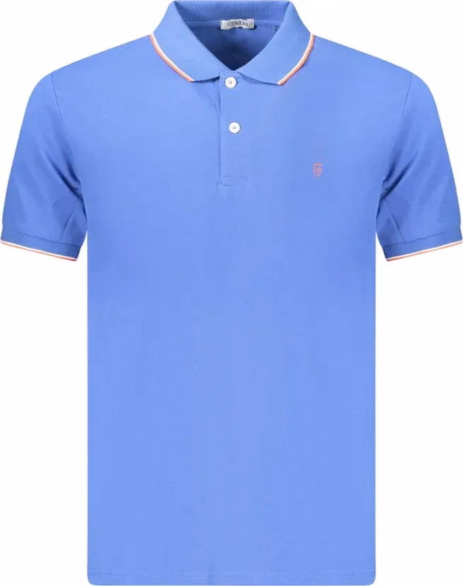 Coveri Moving Blue Cotton Men's Polo Shirt