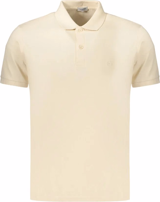 Coveri Moving Beige Cotton Men Polo