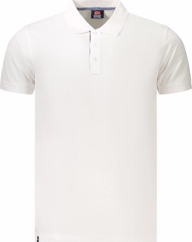 Norway 1963 White Cotton Men's Polo Shirt