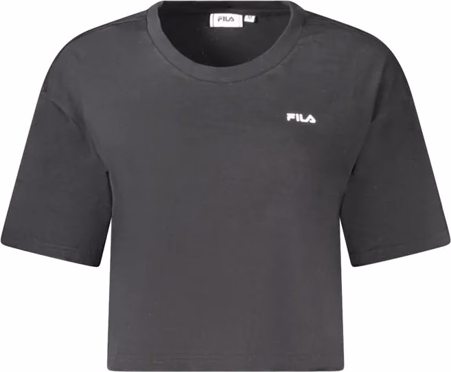 Fila Black Cotton Women's T-Shirt