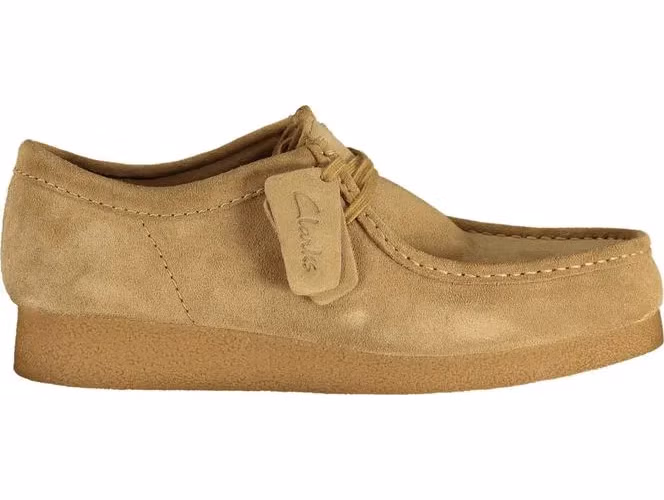Clarks Beige Suede Mens Sneaker