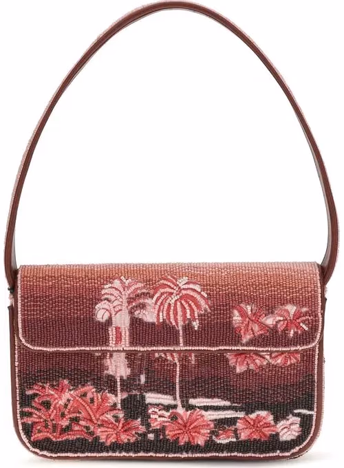 Staud Multicolor Glass Shoulder Bag