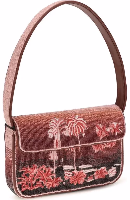 Staud Multicolor Glass Shoulder Bag
