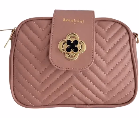 Baldinini Trend Pink PU Women Crossbody Bag