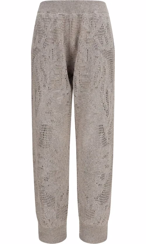 Brunello Cucinelli Beige Linen Casual Pants