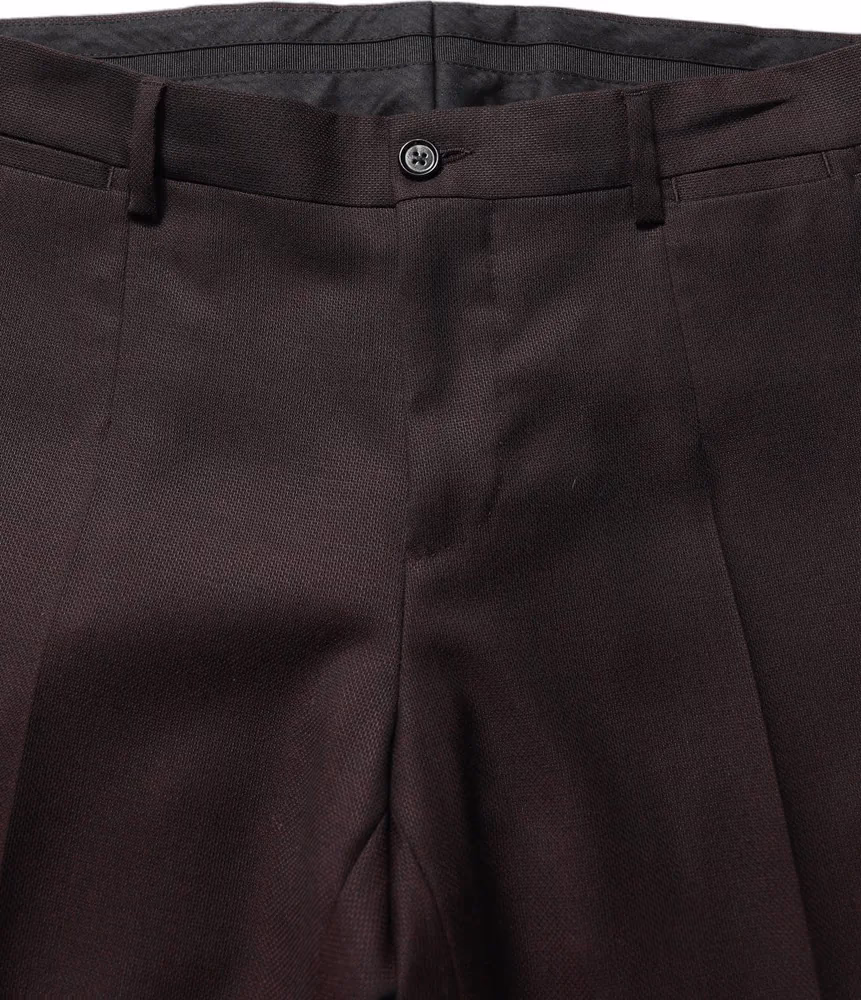 Dolce & Gabbana Brown Straight Leg Dress Silk Trousers Pants