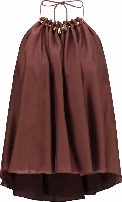 Zimmermann Bordeaux Silk Blouse