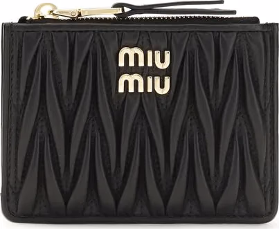 Miu Miu Black Lamb Ovis Aries Aries Wallet