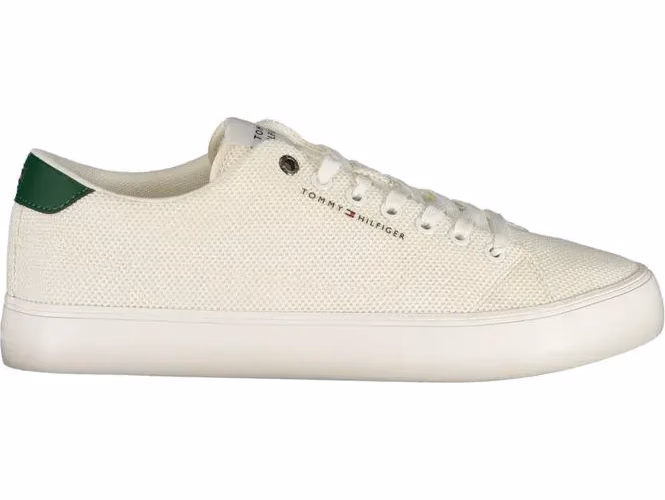 Tommy Hilfiger Bianco Polyester Men's Sneaker
