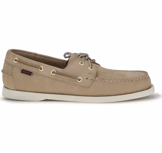 Sebago Beige Calf Leather Bos Taurus Slip-On Loafers