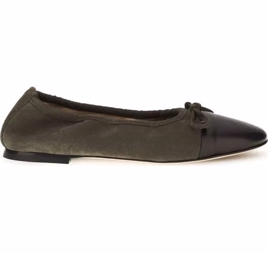 Dear Frances Bicolor Calf Leather Bos Taurus Ballet Flats