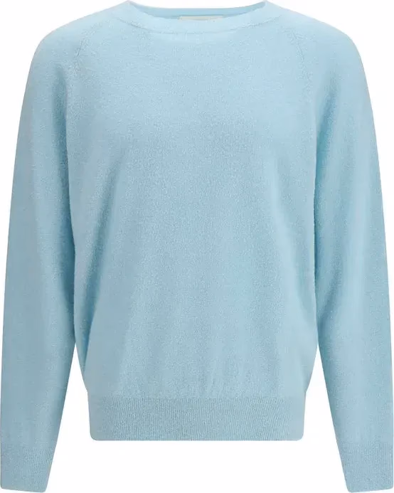 Umit Benan Blue Silk Sweatshirt