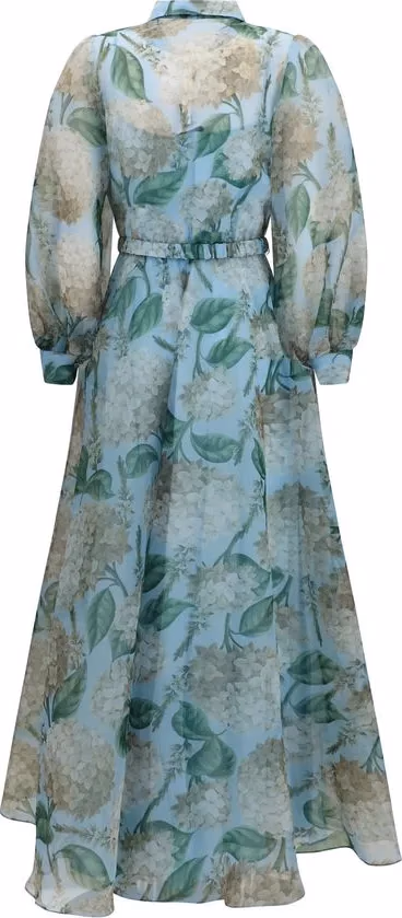 Nissa Blue Polyester Casual Dress