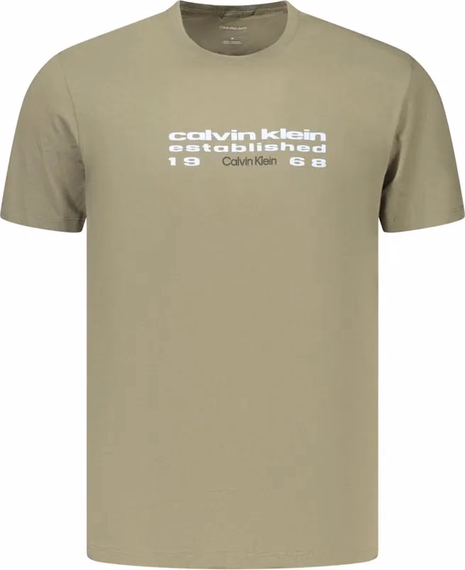 Calvin Klein Green Cotton Men's T-Shirt