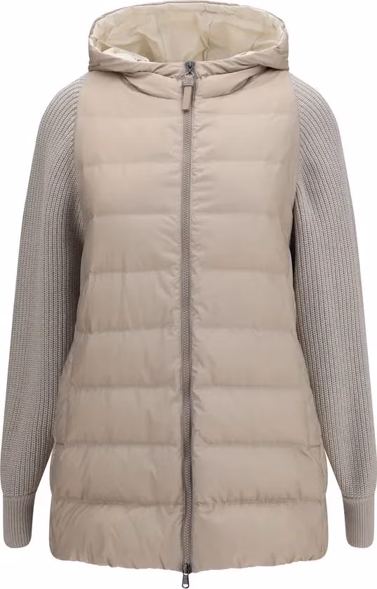 Brunello Cucinelli Gray Polyester Full-Length Jacket